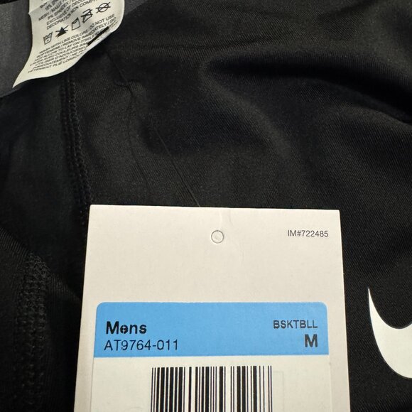Nike Pro NBA Team Issue Compression 3/4 Tights Black White Men AT9764-011 - Picture 11 of 11